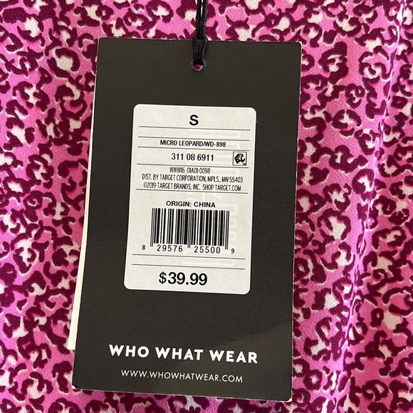 Who What Wear Pink Leopard Dress - Picture 8 of 8